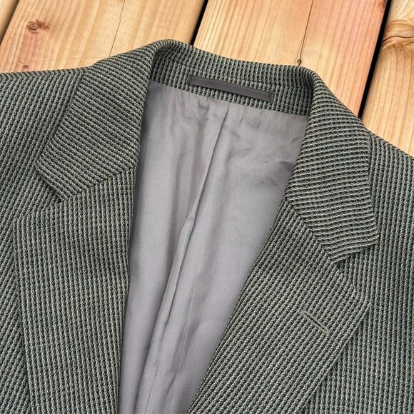 Hugo Boss Hopsack Blazer Wool Tweed Sport Coat Brown Einstein 44R - Picture 6 of 10